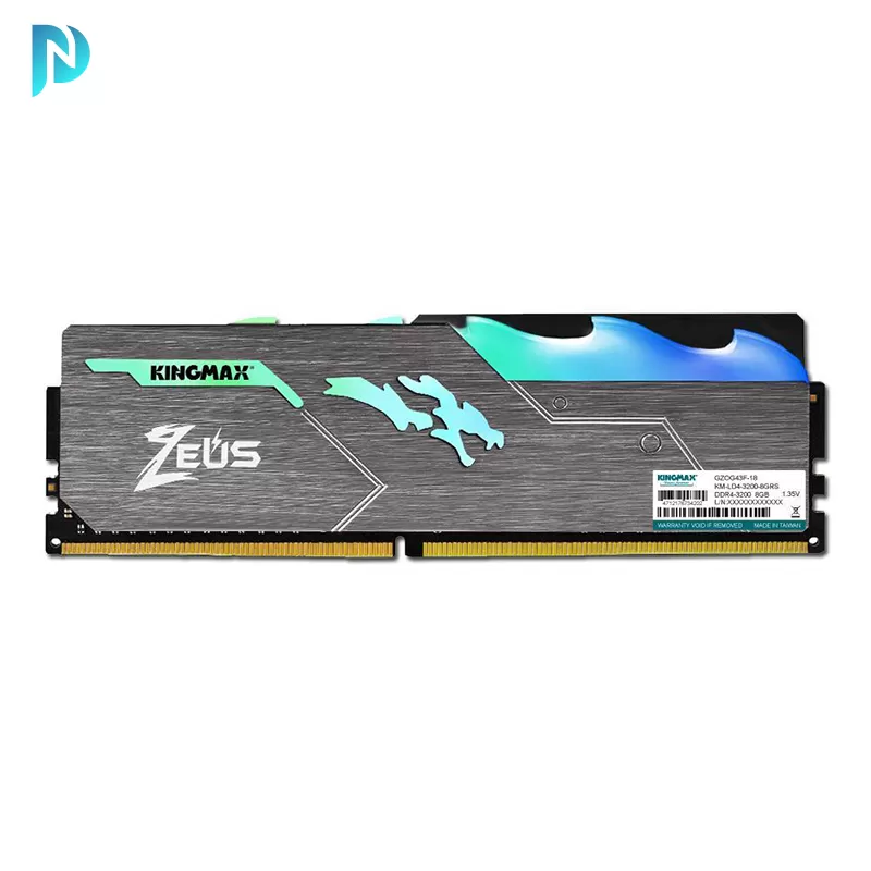 رم کامپیوتر کینگ مکس مدل Kingmax Zeus Dragon RGB 16GB DDR4 3200Mhz RAM