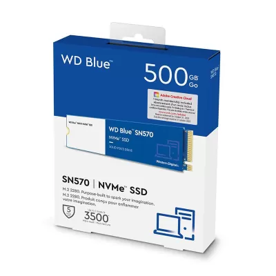 حافظه اینترنال SSD وسترن دیجیتال ظرفیت 500 گیگابایت مدل WD Blue SN570 M.2 2280 500GB