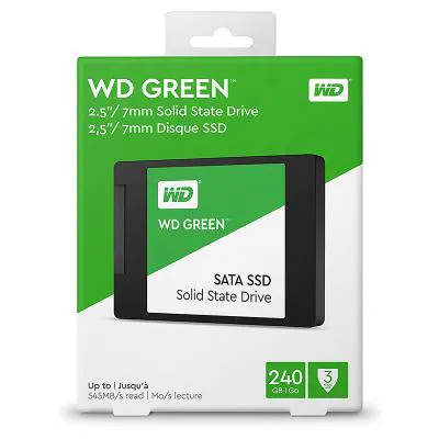 هارد‌ دیسک SSD اینترنال وسترن دیجیتال سبز ظرفیت 240 گیگابایت WD GREEN WDS240G2G0A 240GB