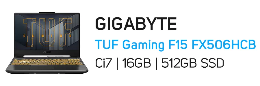 لپ تاپ گیمینگ ایسوس مدل ASUS TUF Gaming F15 FX506HCB i7 16GB 512GB SSD