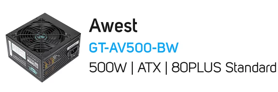 منبع تغذیه (پاور) اوست مدل Awest GT-AV500-BW 500W