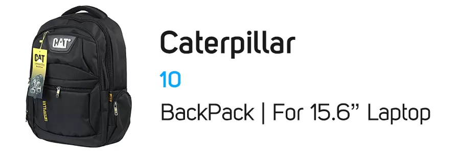 کیف کوله پشتی لپ تاپ کاترپیلار (طرح) مدل Caterpillar 10