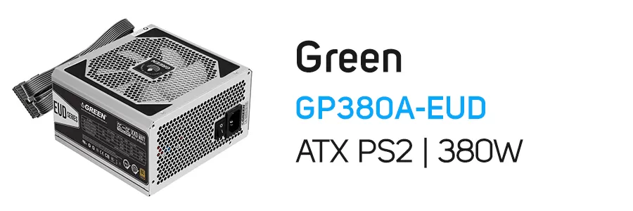 منبع تغذیه (پاور) گرین مدل Green GP380A-EUD 380W Power