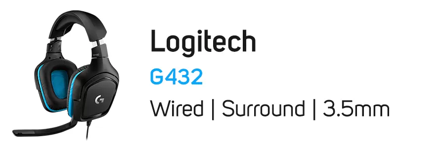 هدست گیمینگ بی سیم لاجیتک مدل Logitech G432