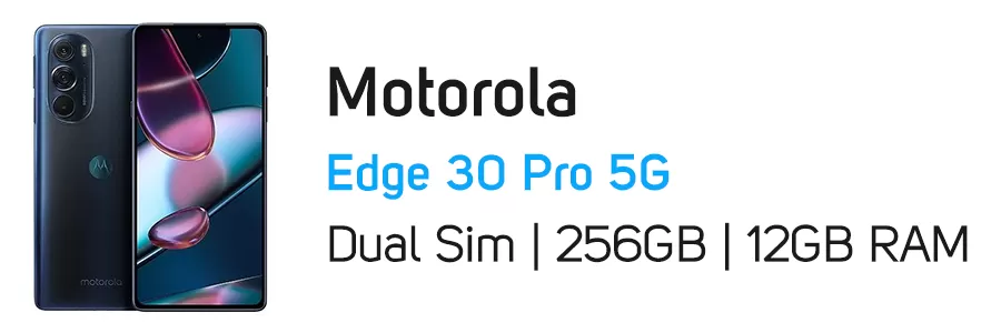 گوشی موبایل موتورولا Edge 30 Pro 5G با ظرفیت 256 گیگابایت و رم 12 گیگابایت
