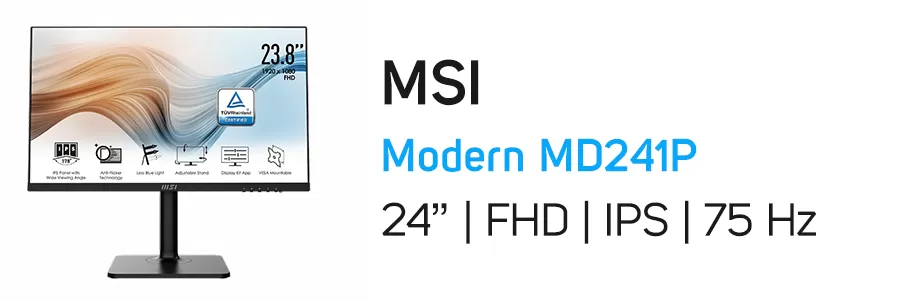 مانیتور 23.8 اینچ ام اس آی مدل MSI Modern MD241P
