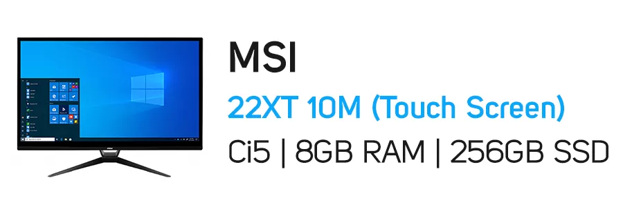 کامپیوتر همه کاره لمسی ام اس آی مدل MSI Pro 22XT 10M i5 8GB 256GB Touch