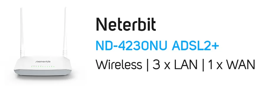مودم روتر بیسیم ADSL2+ نتربیت مدل Neterbit ND-4230NU