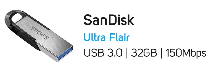 فلش مموری سن دیسک Ultra Flair ظرفیت 32 گیگابایت SanDisk 32GB