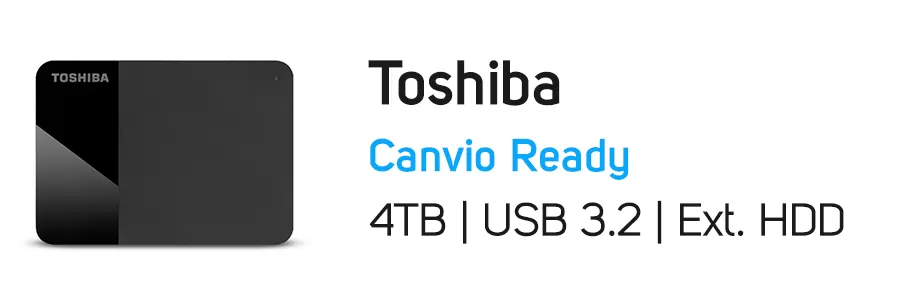 هارد‌ دیسک اکسترنال توشیبا 4 ترابایت مدل Toshiba Canvio Ready 4TB