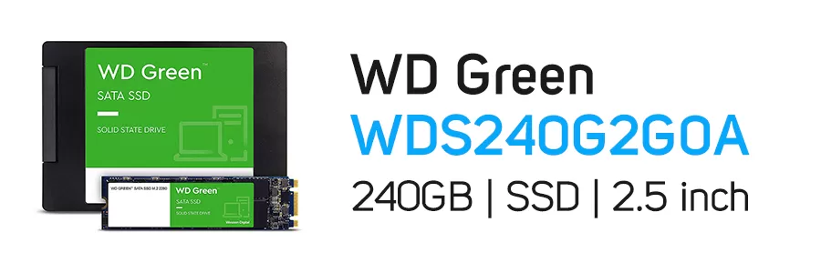 هارد‌ دیسک SSD اینترنال وسترن دیجیتال سبز ظرفیت 240 گیگابایت WD GREEN WDS240G2G0A 240GB