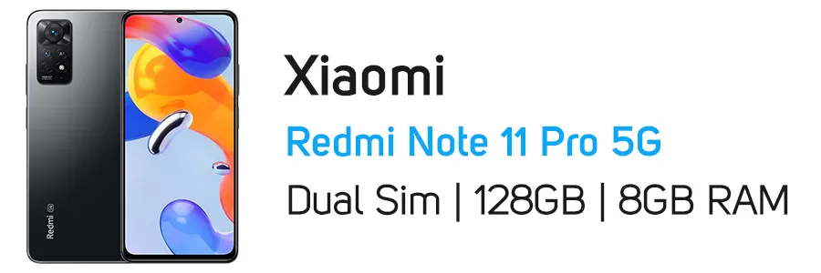 گوشی موبایل Redmi Note 11 Pro 5G شیائومی ظرفیت 128 گیگابایت و رم 8 گیگ